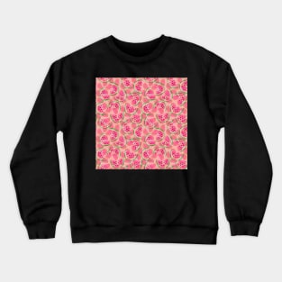 Watermelon Water | Brilliant Pink and Green Pattern | Itty Bitty Watermelon Confetti Design Crewneck Sweatshirt